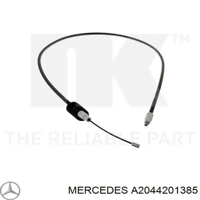 Купити A2044201385 Mercedes Трос ручного гальма передній
