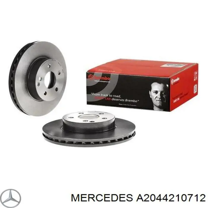 A2044210712 Mercedes Гальмо дискове переднє