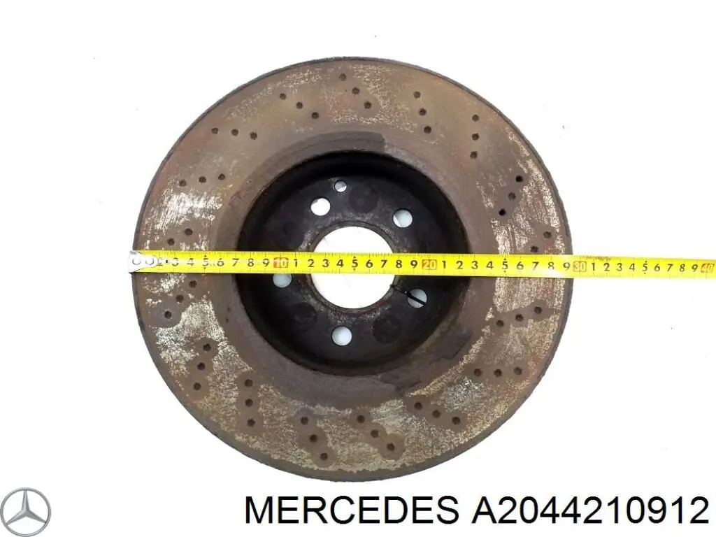 Диск переднього гальма Mercedes A2044210912 ціна, від 65.94 USD