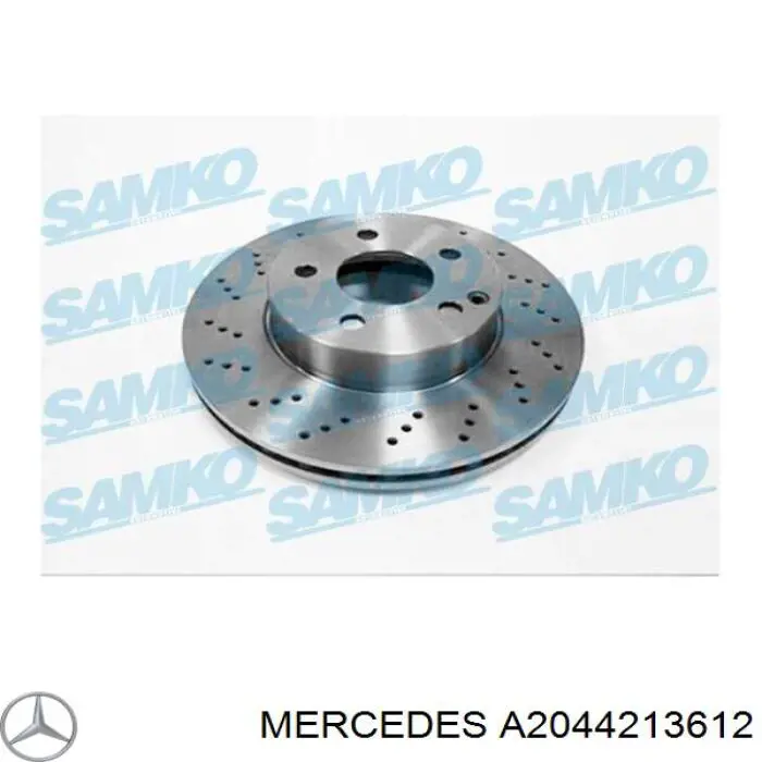 Гальмівні диски передні A2044213612 Mercedes