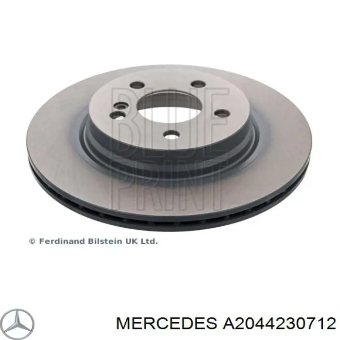 Задні дискові гальма Mercedes A2044230712 ціна, від 55.83 USD