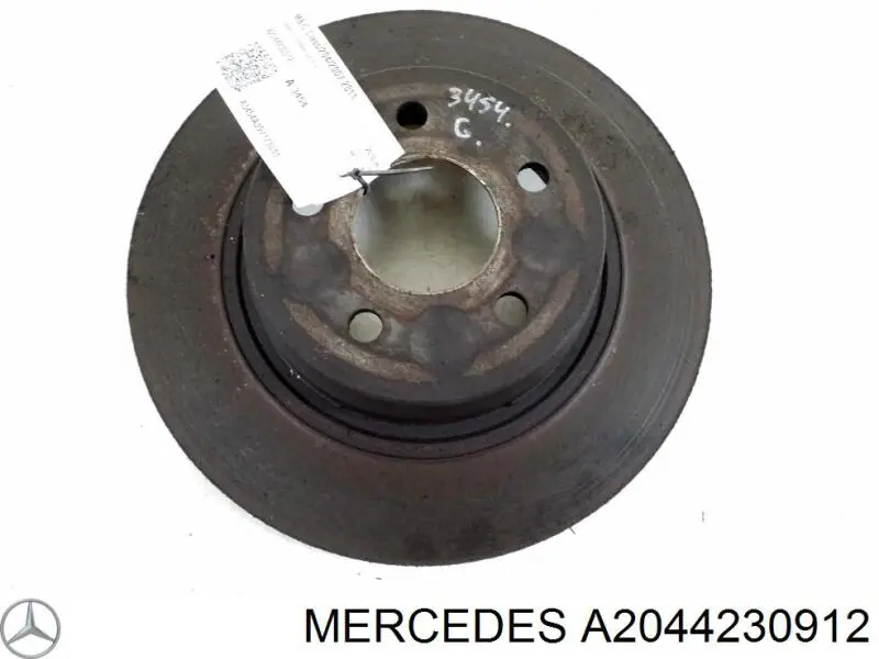 Задні дискові гальма Mercedes A2044230912 ціна, від 36.12 USD