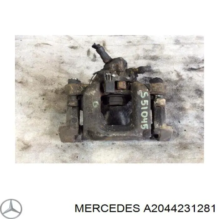 A2044231281 Mercedes Супорт гальмівний задній правий