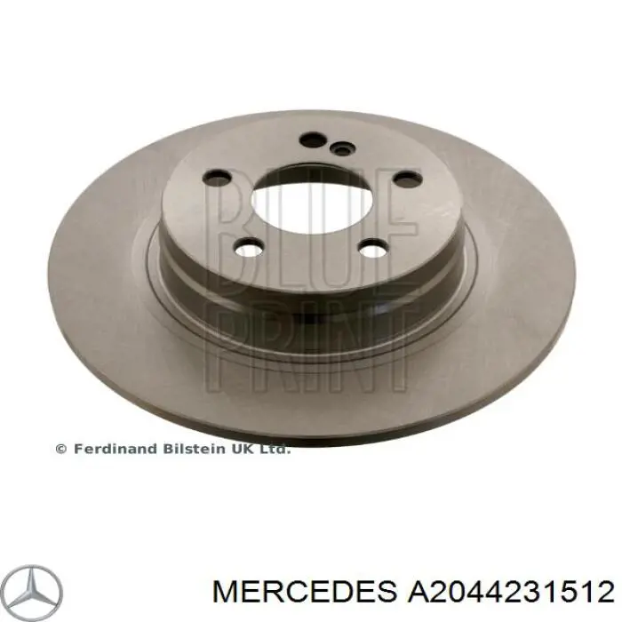 Купити A2044231512 Mercedes Диск заднього гальма