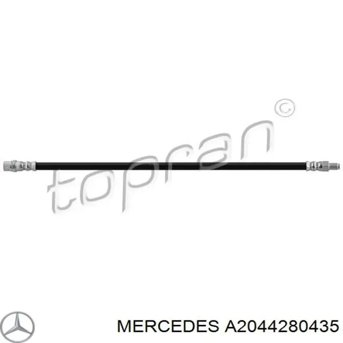 Купити A2044280435 Mercedes Гальмівні шланги передні