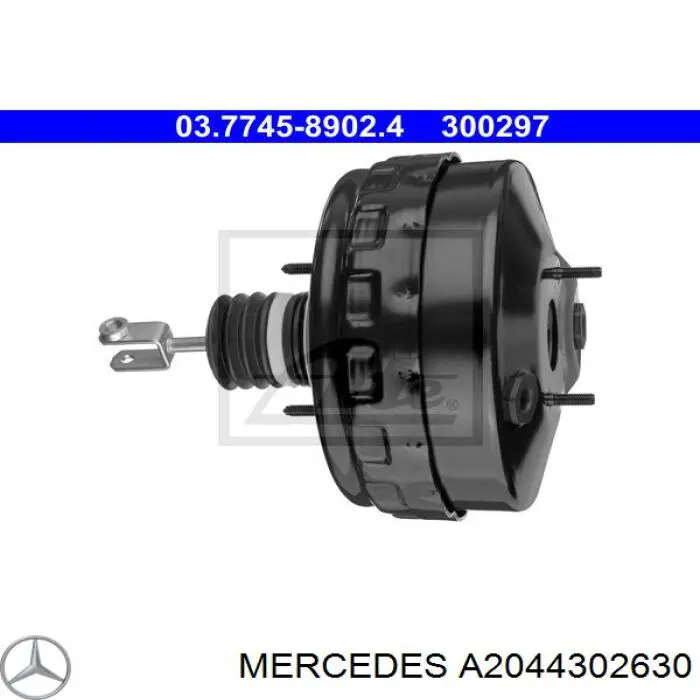 Вакуумника Mercedes A2044302630 ціна, від 42.30 USD