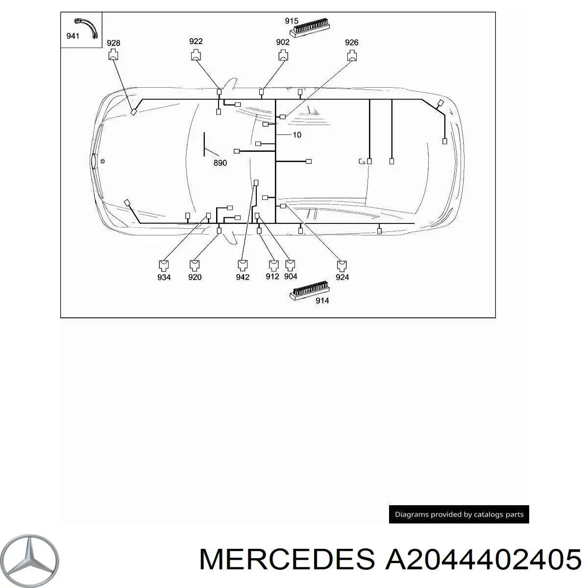  Mercedes A2044402405 ціна, від 120.36 USD