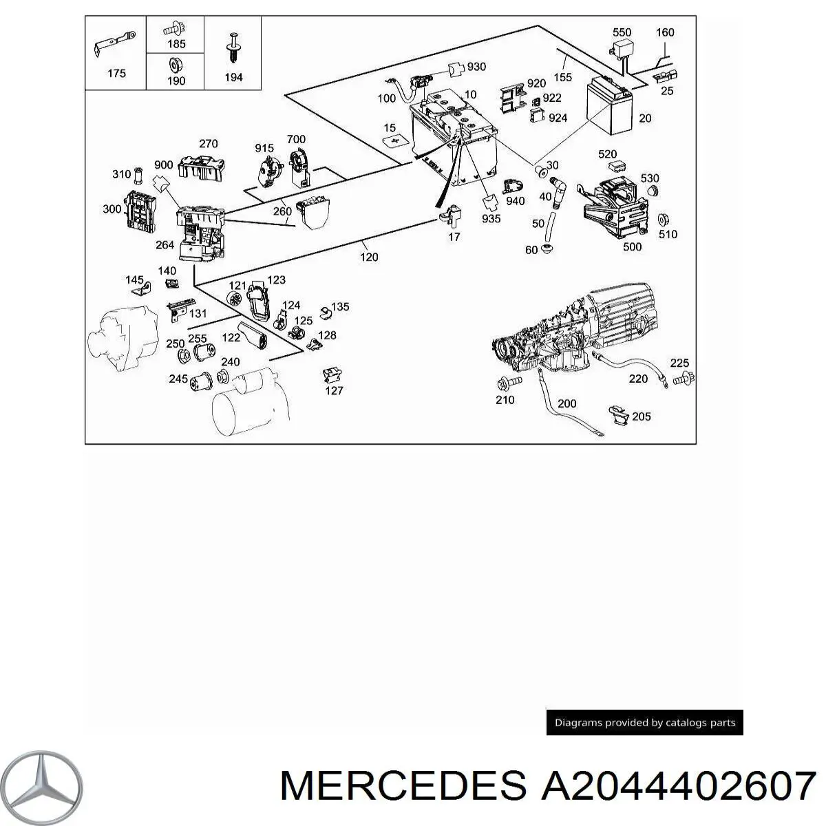 A2044402607 Mercedes 
