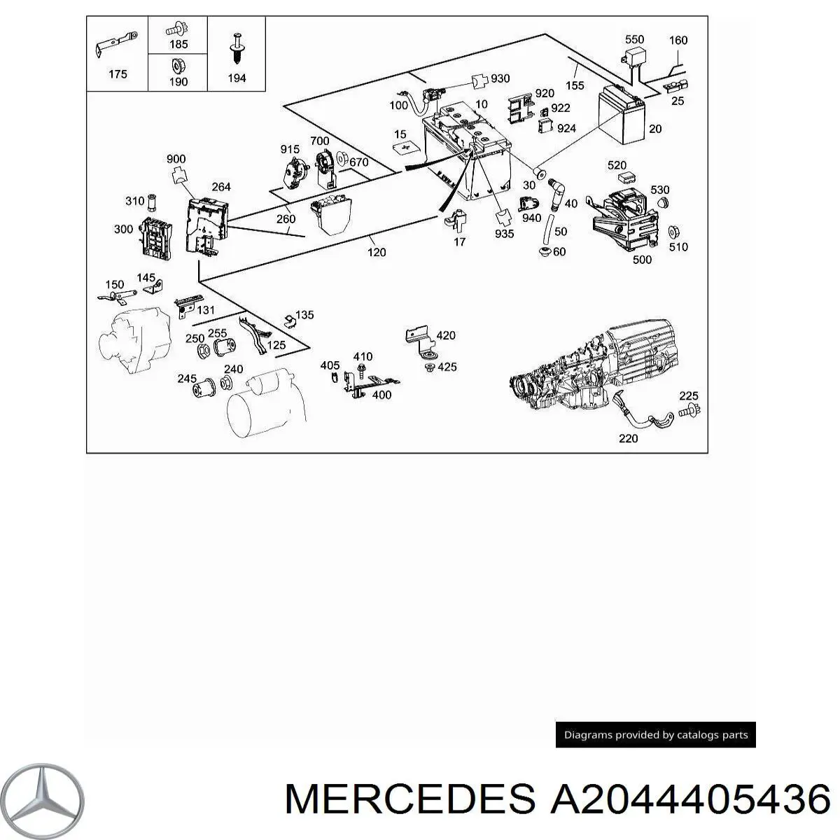  Mercedes A2044400254 ціна, від 72.01 USD