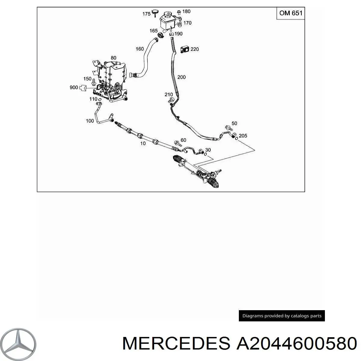Купити A204460068080 Mercedes Насос гідравліки