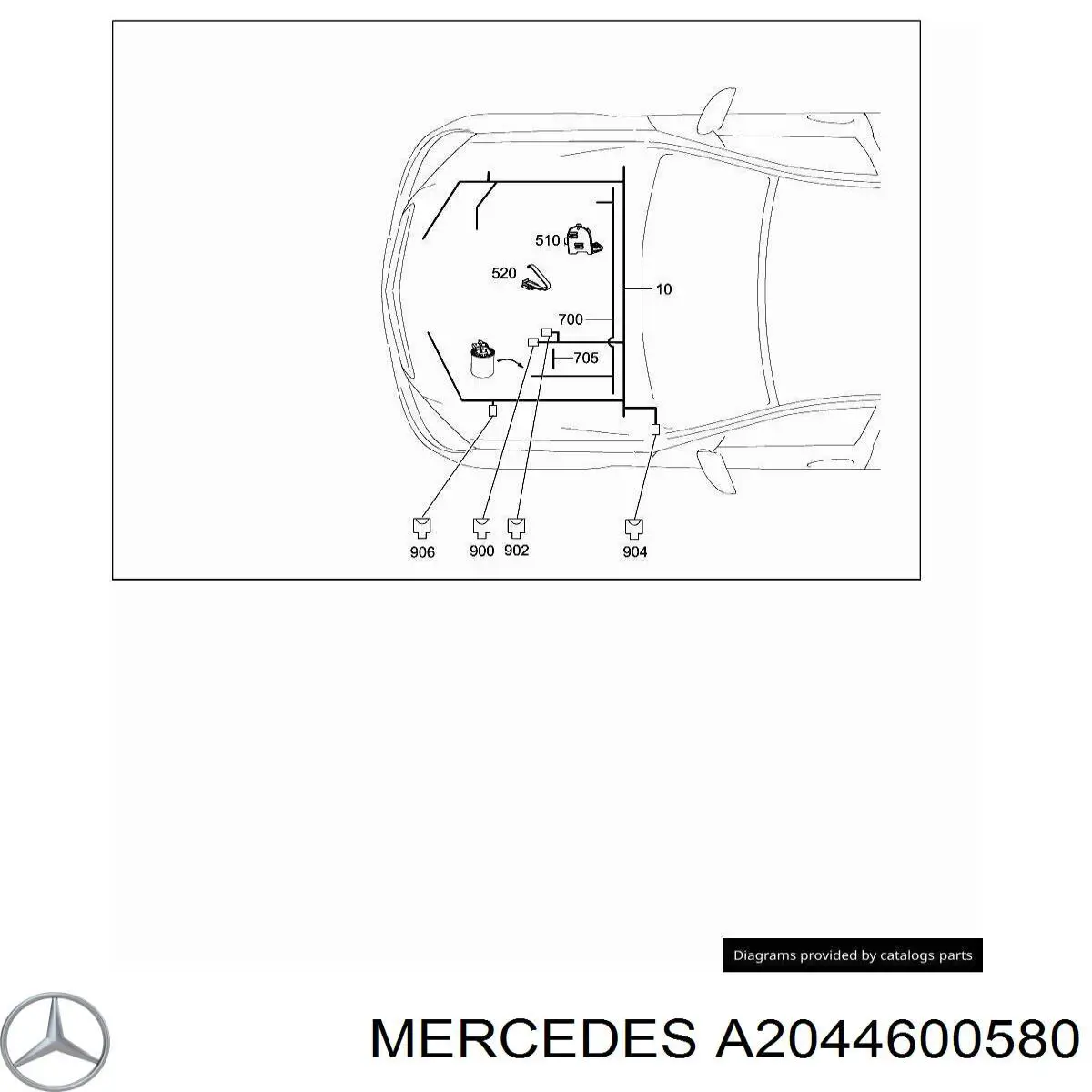 A204460068080 Mercedes насос гідропідсилювача керма (гпк)