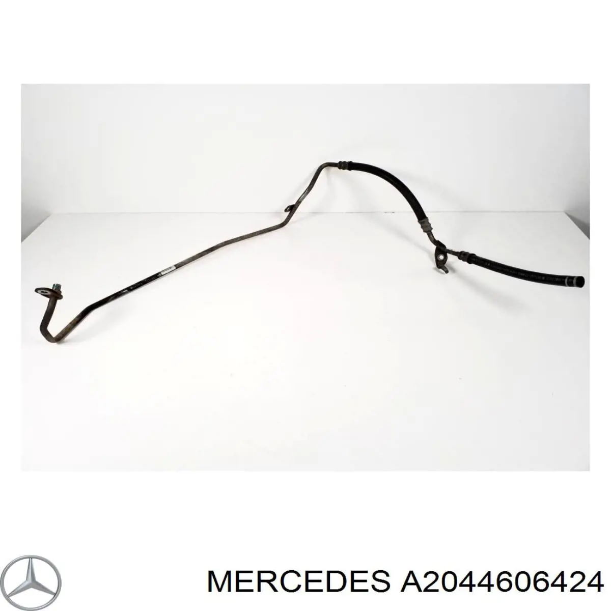A2044606424 Mercedes Шланг ГПК, низького тиску, від рейки/механізму до радіатора