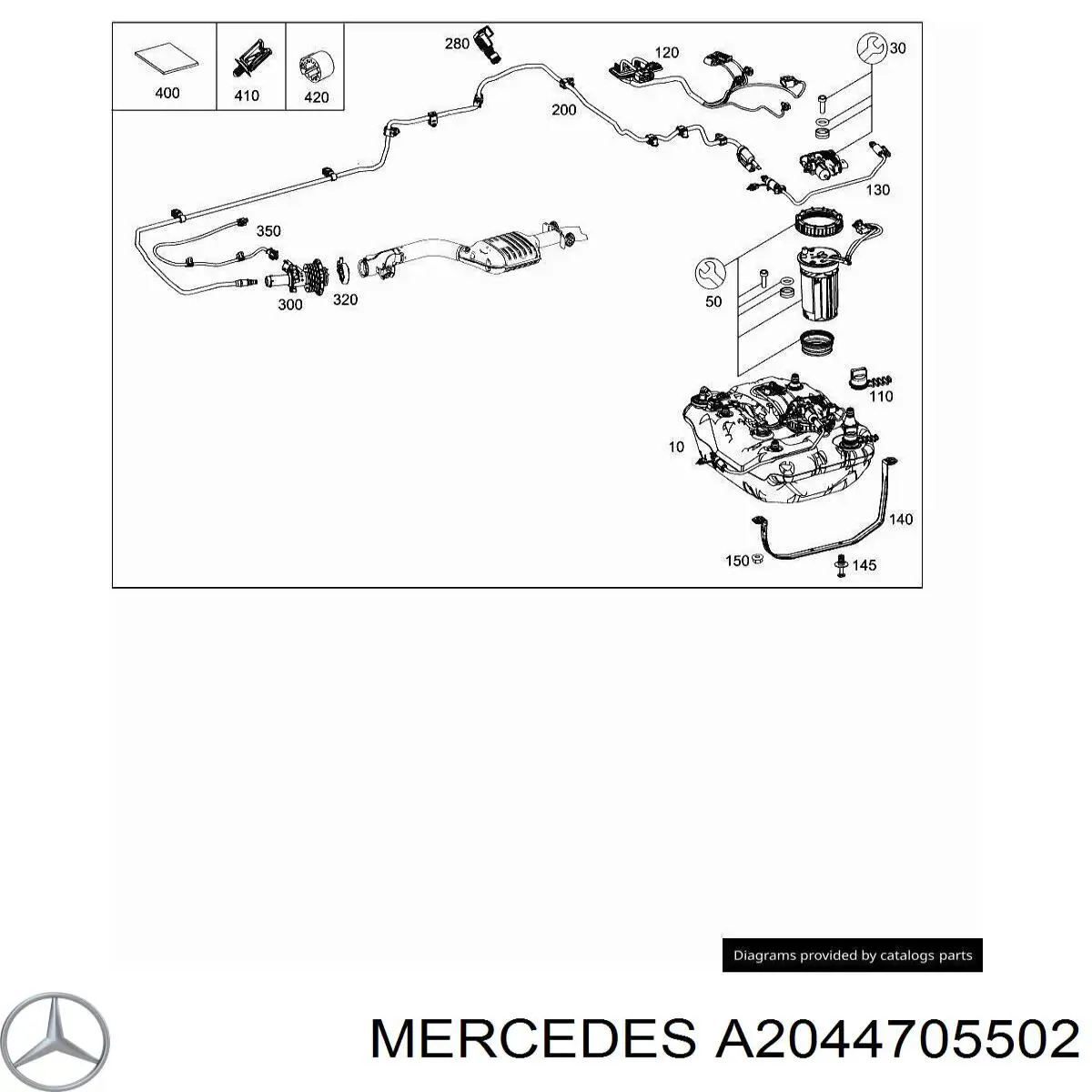 Бак AD BLUE Mercedes A2044705502 ціна, від 1305.52 USD