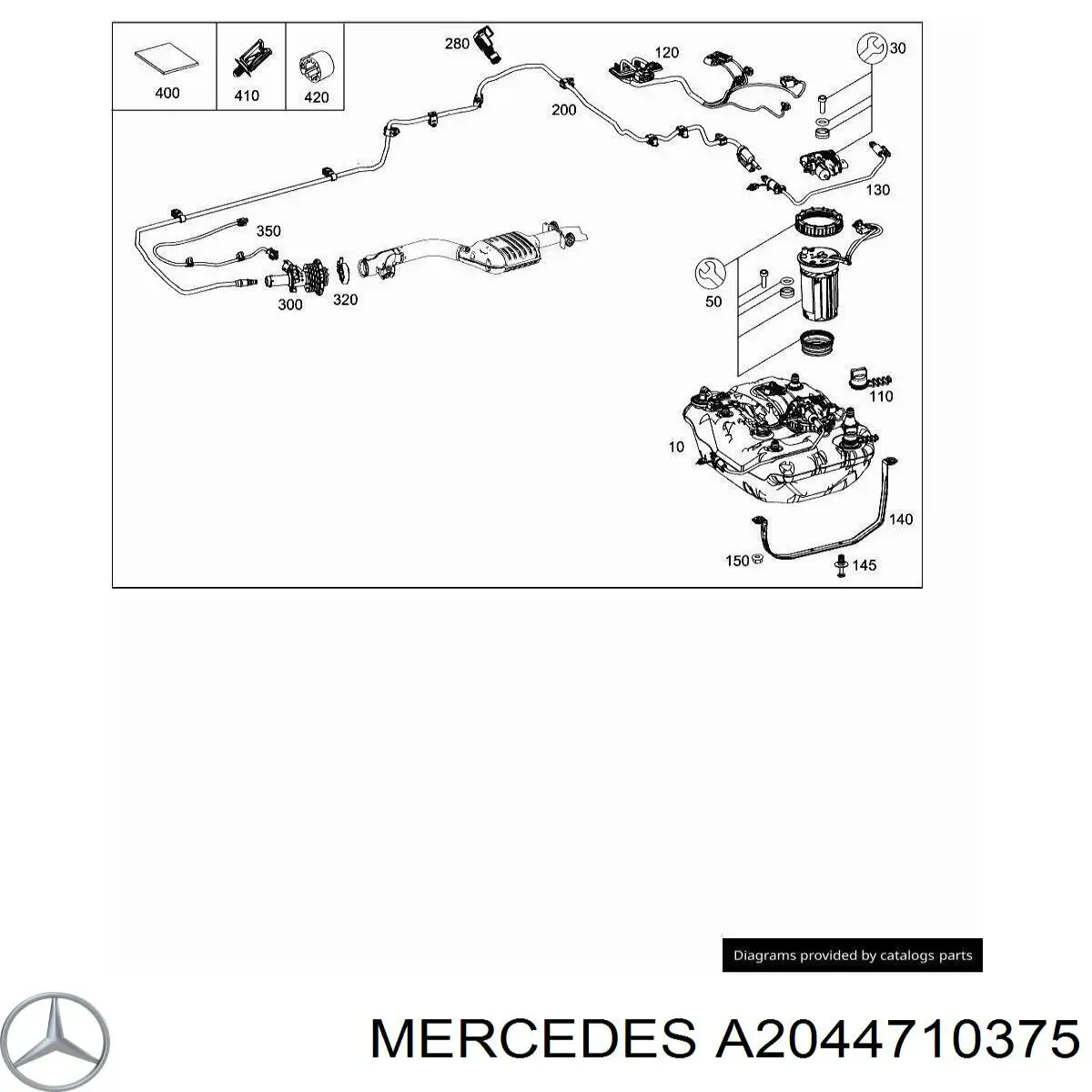 A2044710375 Mercedes Нагрівальний елемент насоса сечовини Ad blue