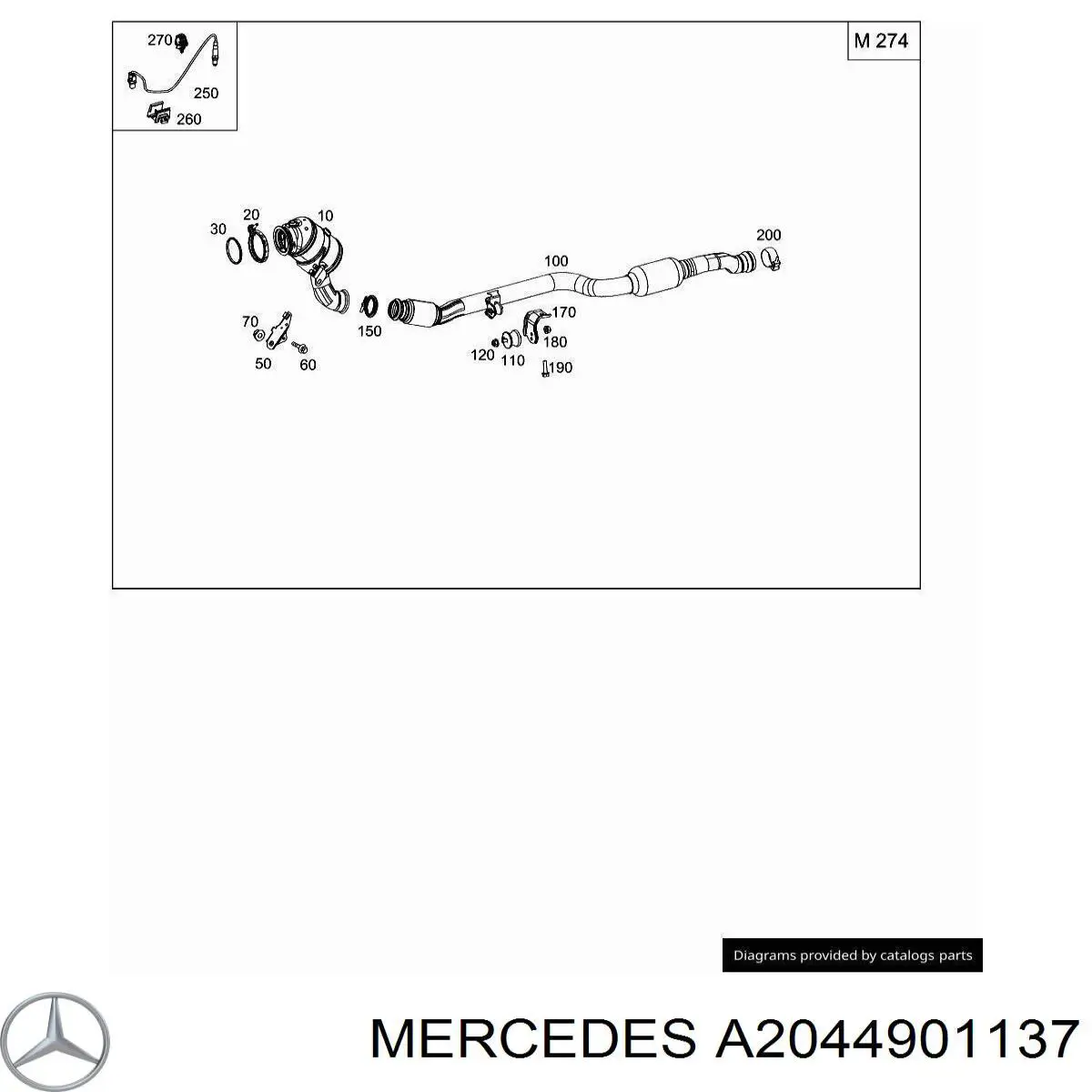  Mercedes A2044901137 ціна, від 6.94 USD