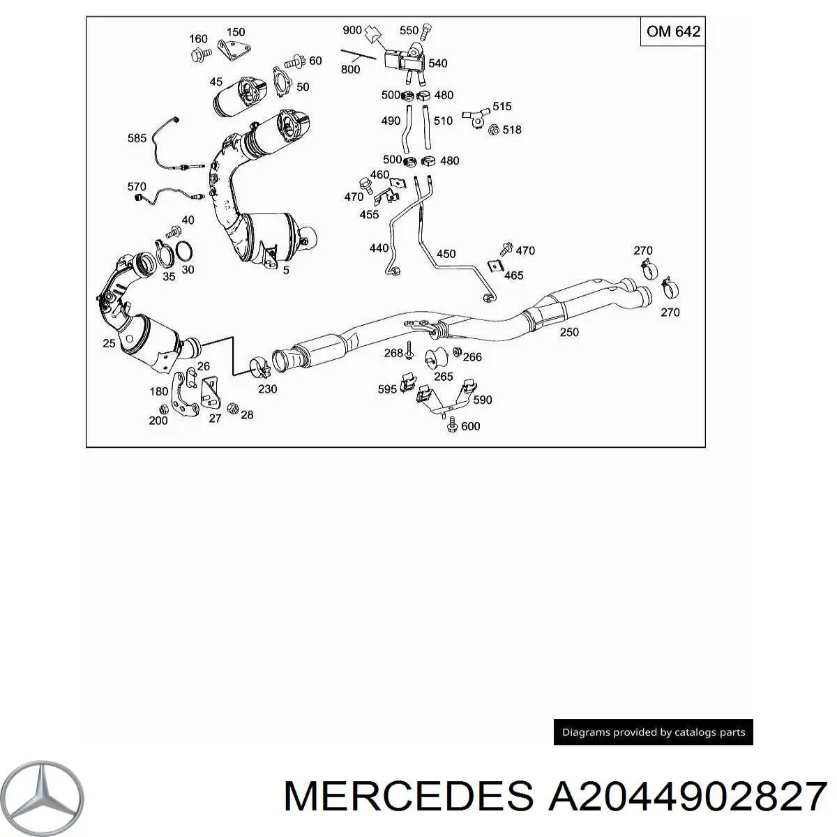 Купити A2044902827 Mercedes 