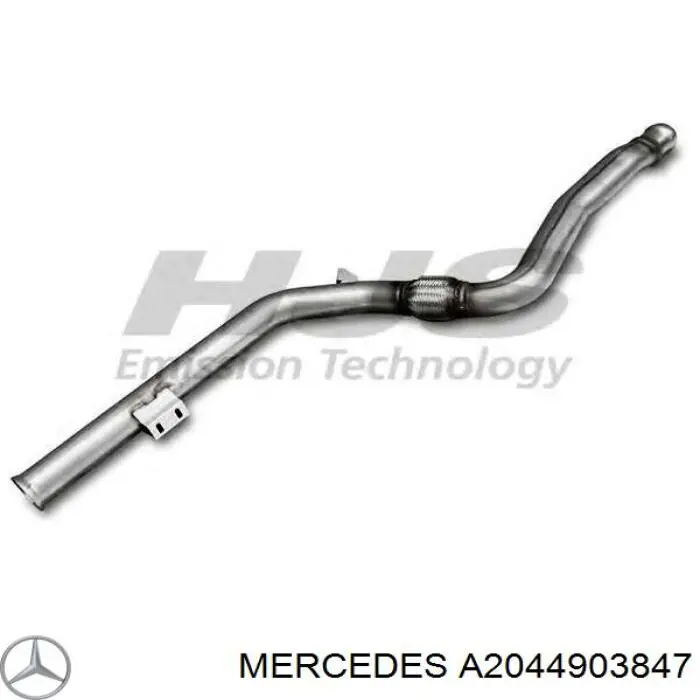 Глушник Mercedes A2044903847 ціна, від 105.59 USD