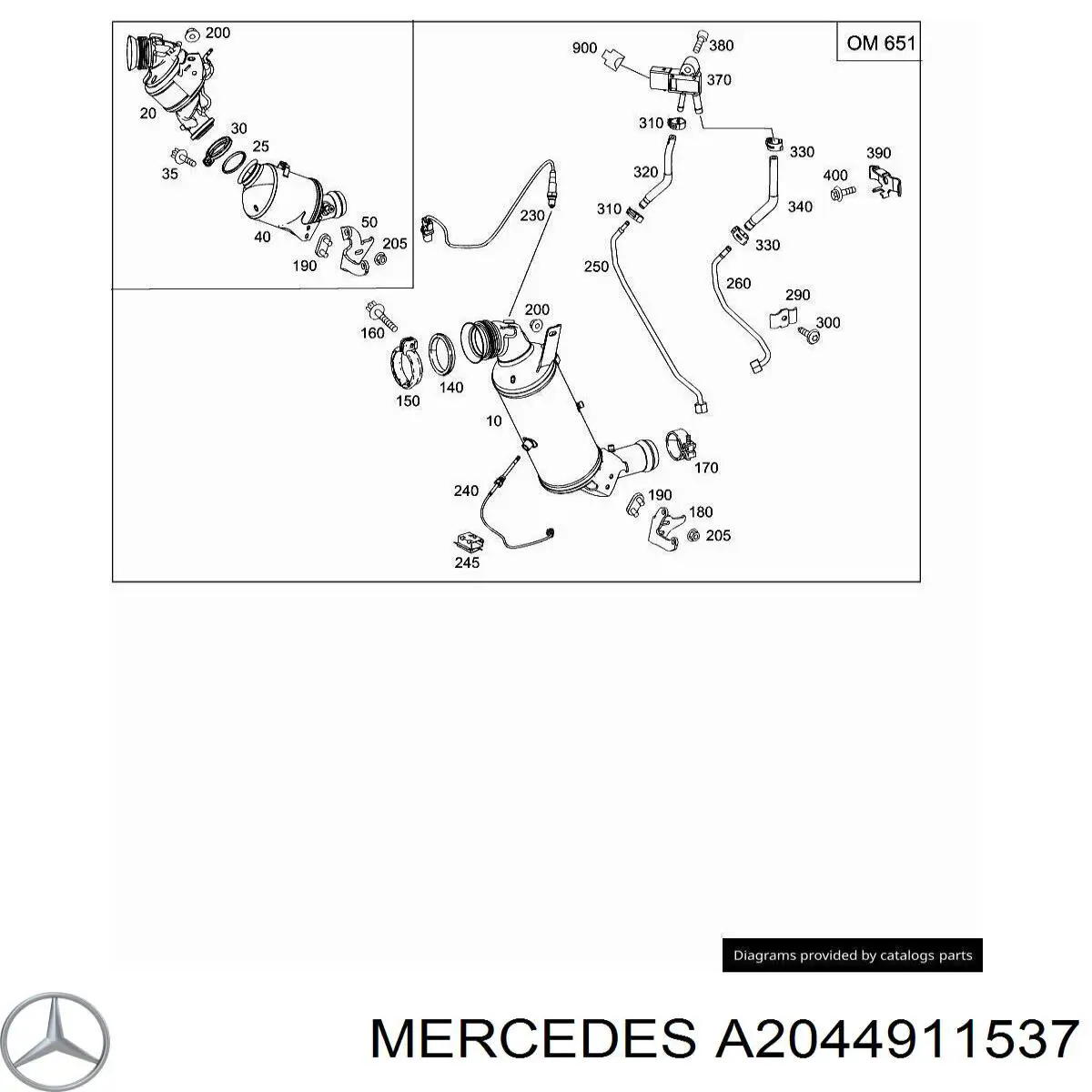  Mercedes A2044911537 ціна, від 60.93 USD