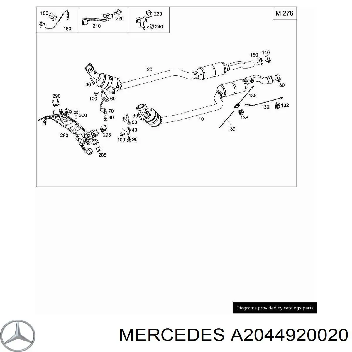  Mercedes A2044920020 ціна, від 29.92 USD