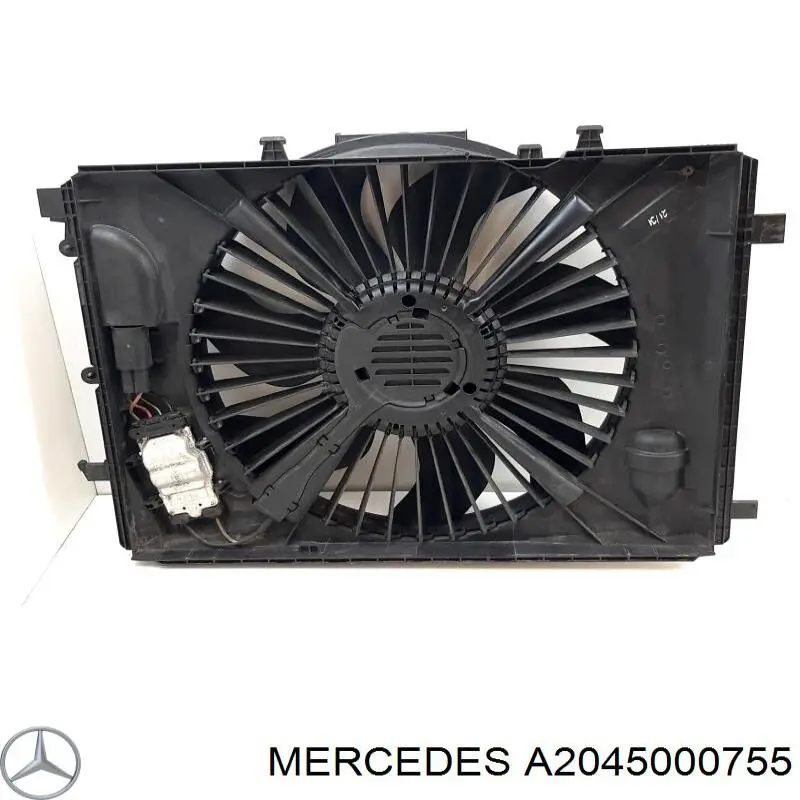 Купити A2045000755 Mercedes Дифузор радіатора охолодження, в зборі з двигуном і крильчаткою
