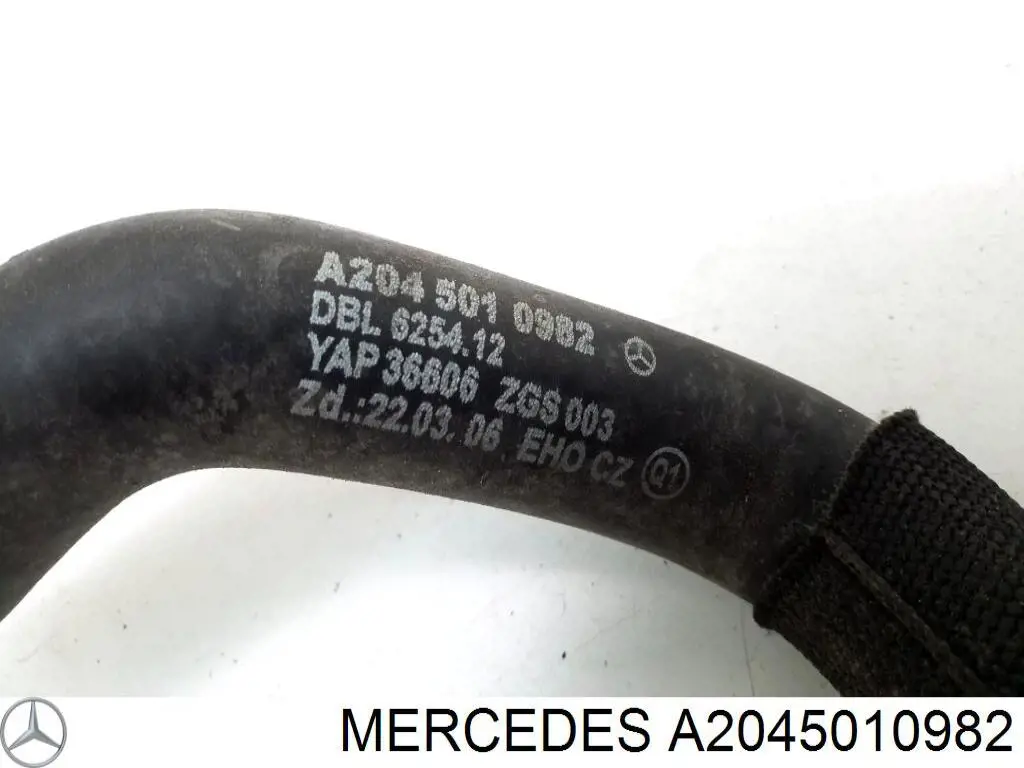 Шланг розширювального бачка, нижній Mercedes A2045010982 ціна, від 11.26 USD