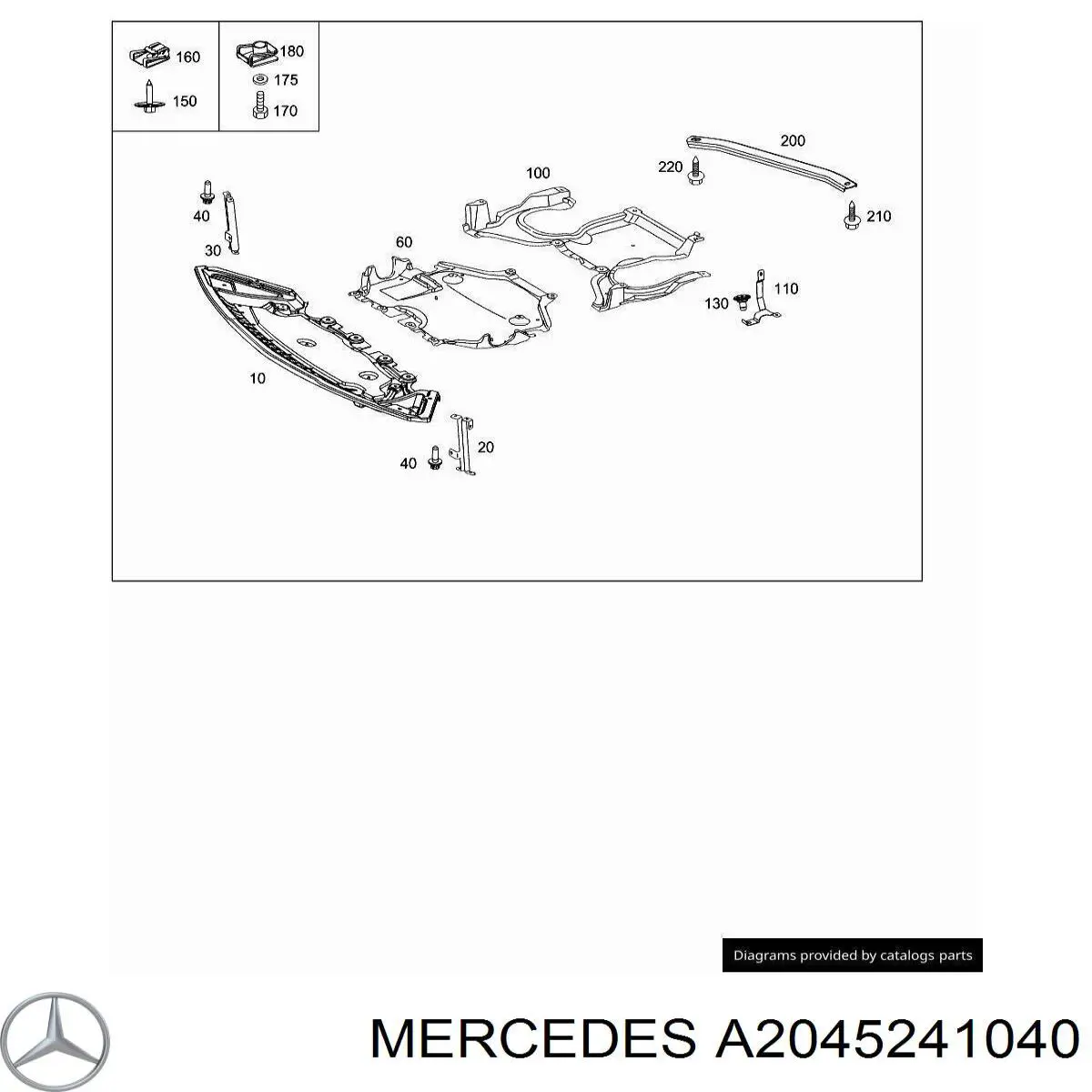  Mercedes A2045241040 ціна, від 97.91 USD