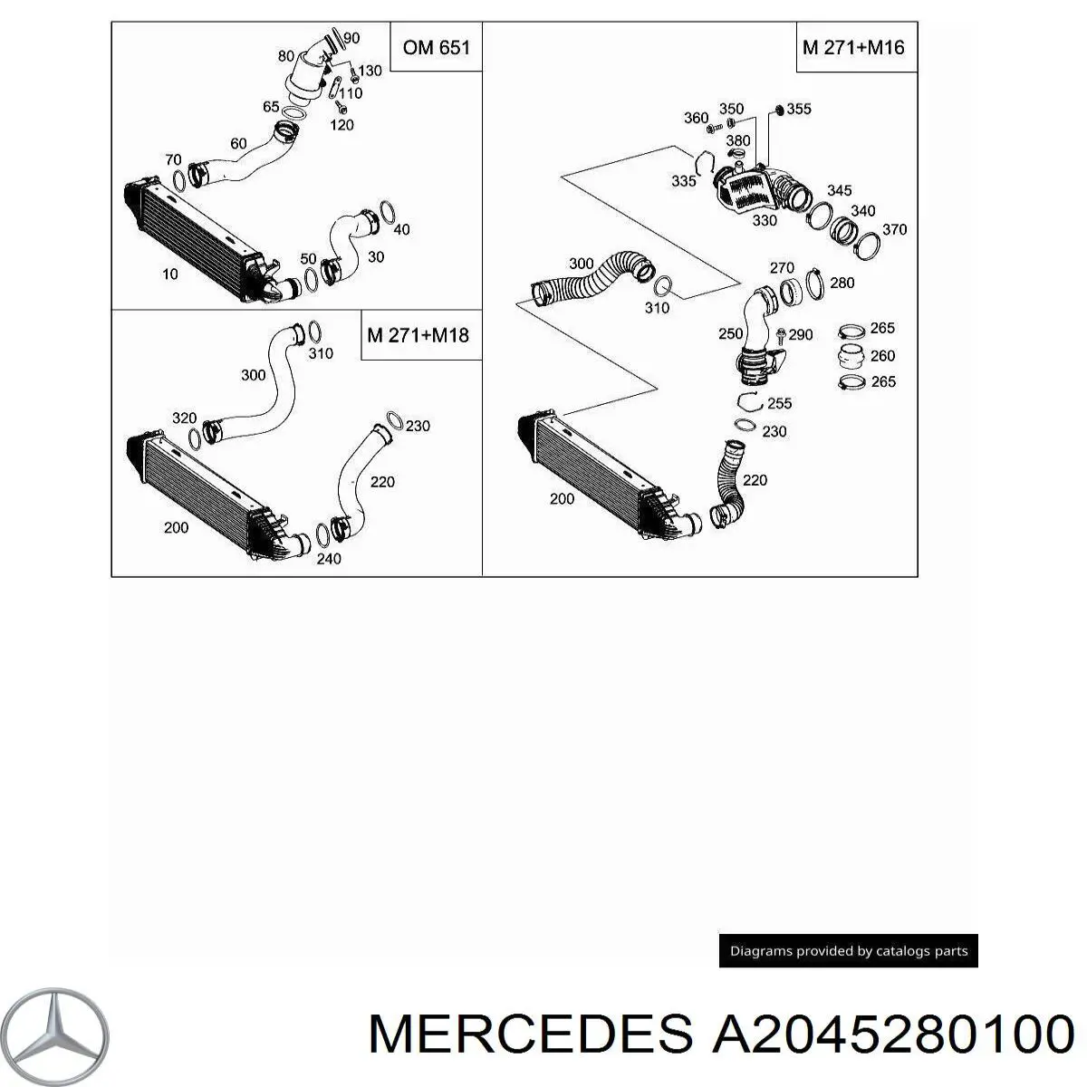  Mercedes A2045283382 ціна, від 21.98 USD