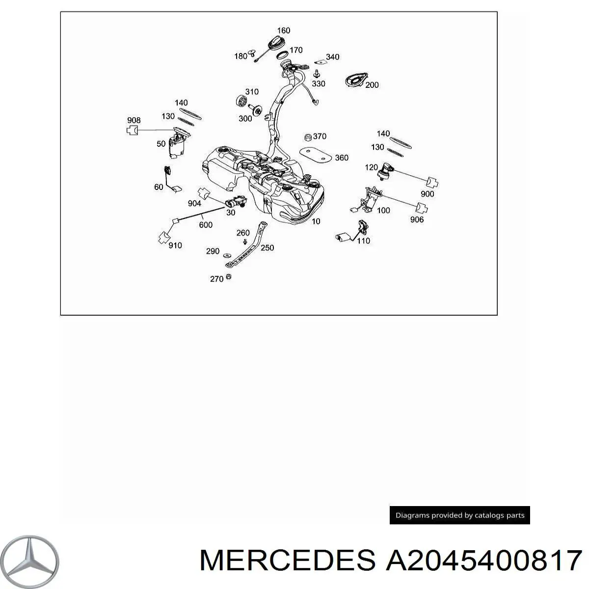 Купити A2045400817 Mercedes Датчик рівня палива в бензобаку