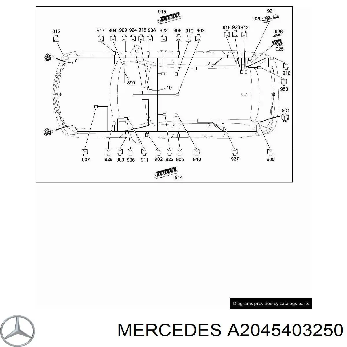 Монтажний блок Mercedes A2045403250