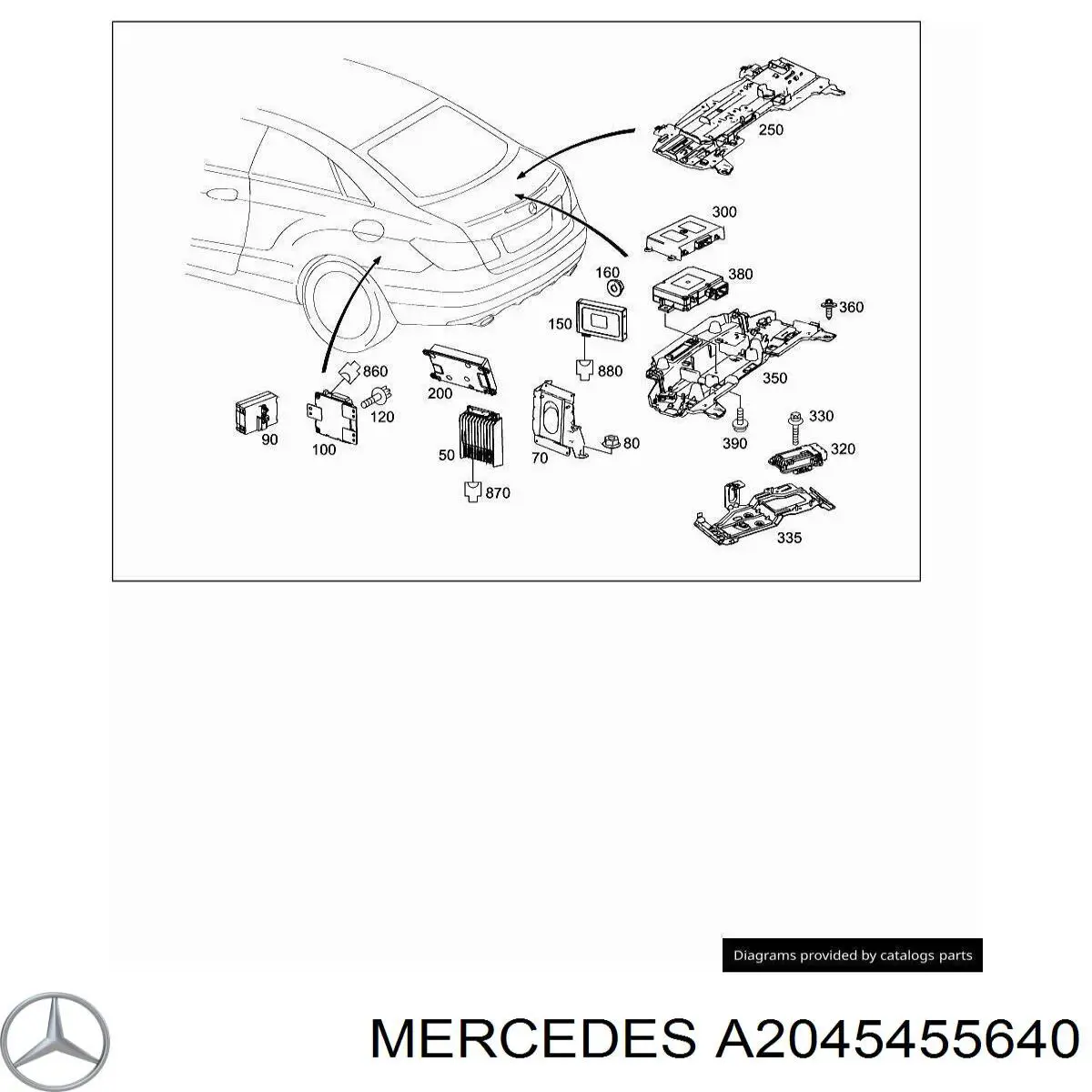 Купити A2045455640 Mercedes 
