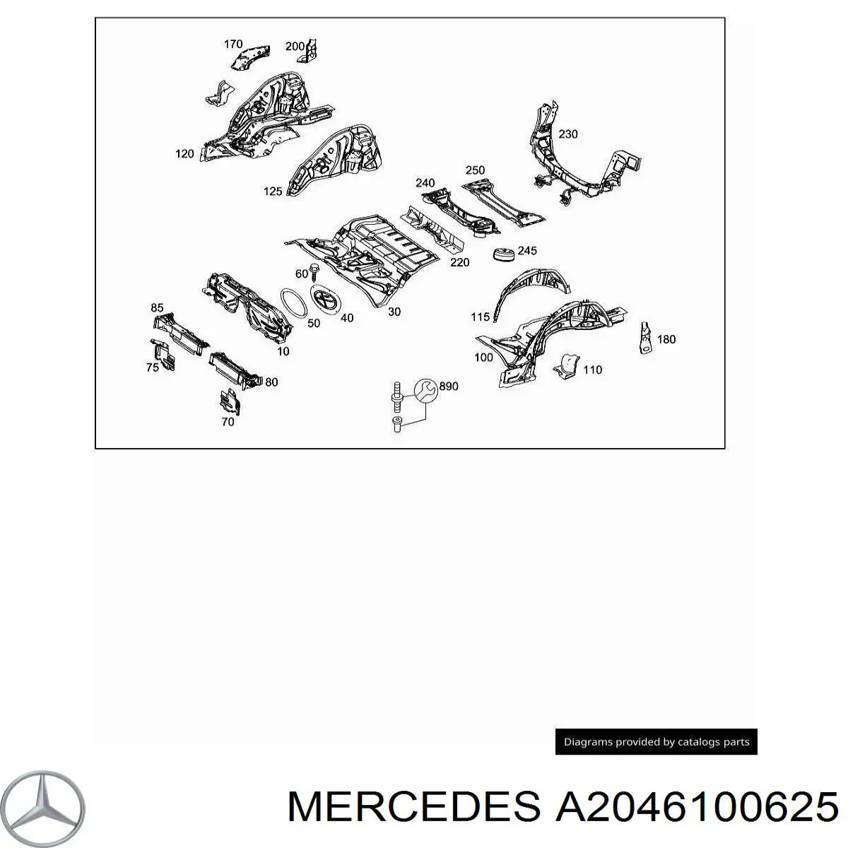 A2046100625 Mercedes 