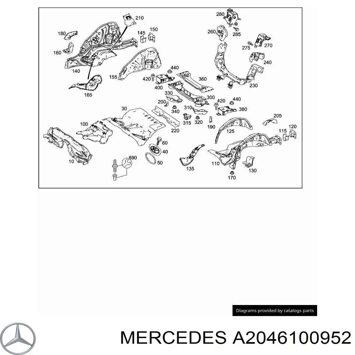 A2046100952 Mercedes 