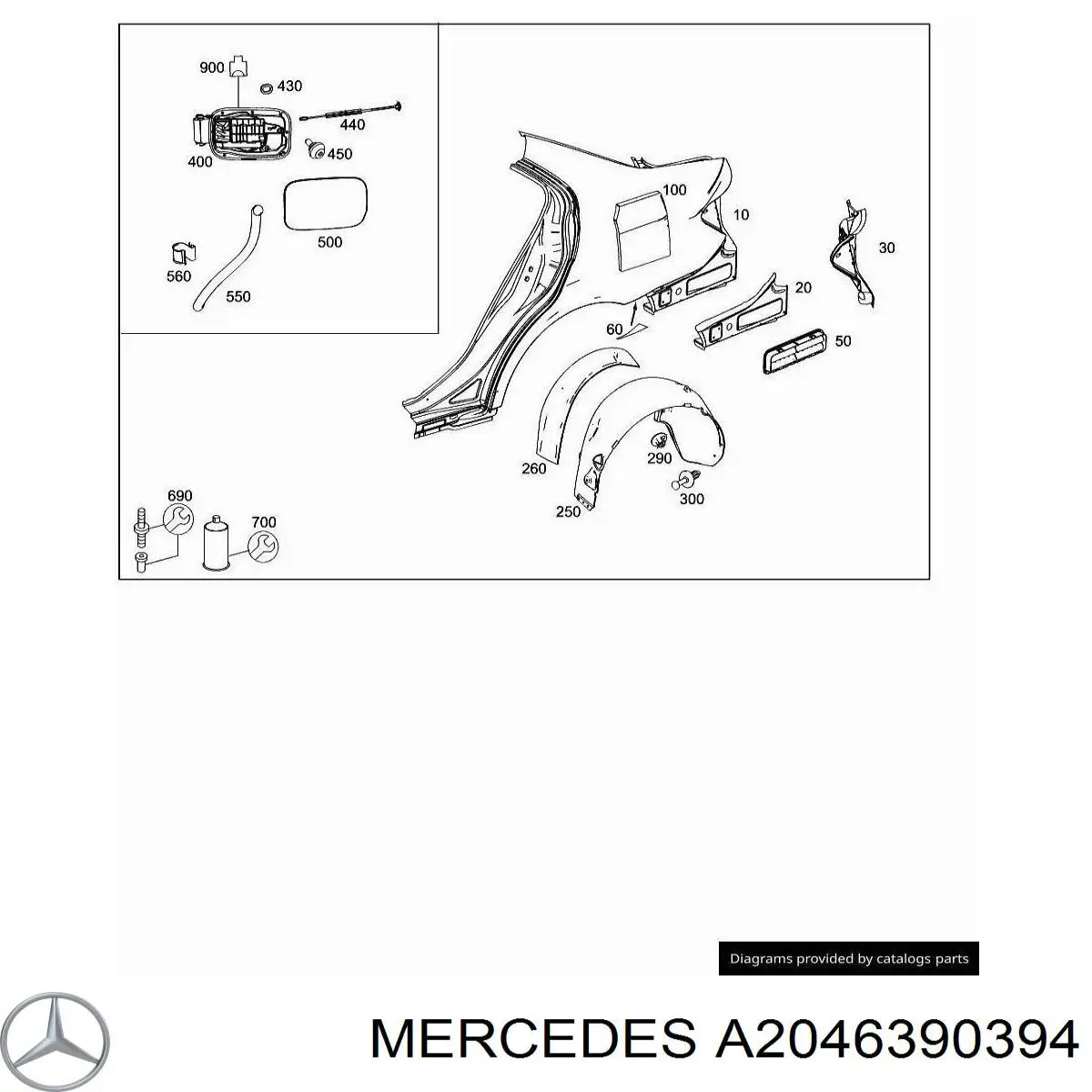 A2046390394 Mercedes 