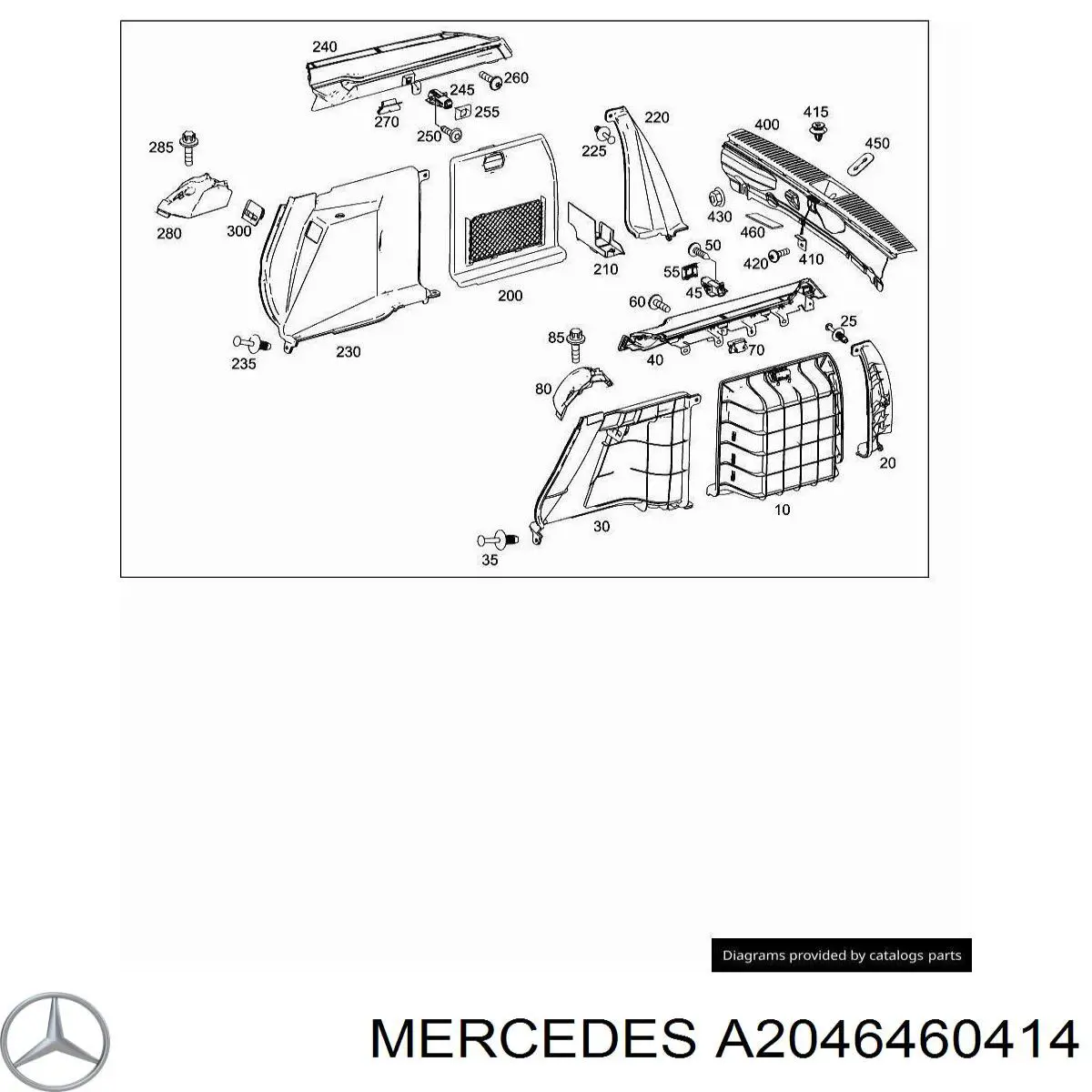  Mercedes A2046460414 ціна, від 38.00 USD