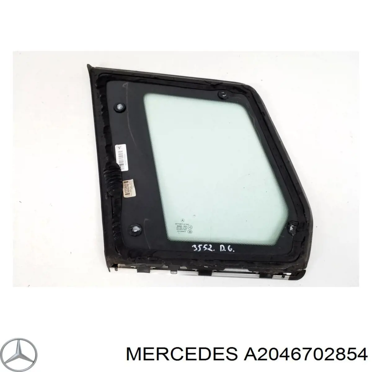 A2046702854 Mercedes Скло багажного відсіку, праве