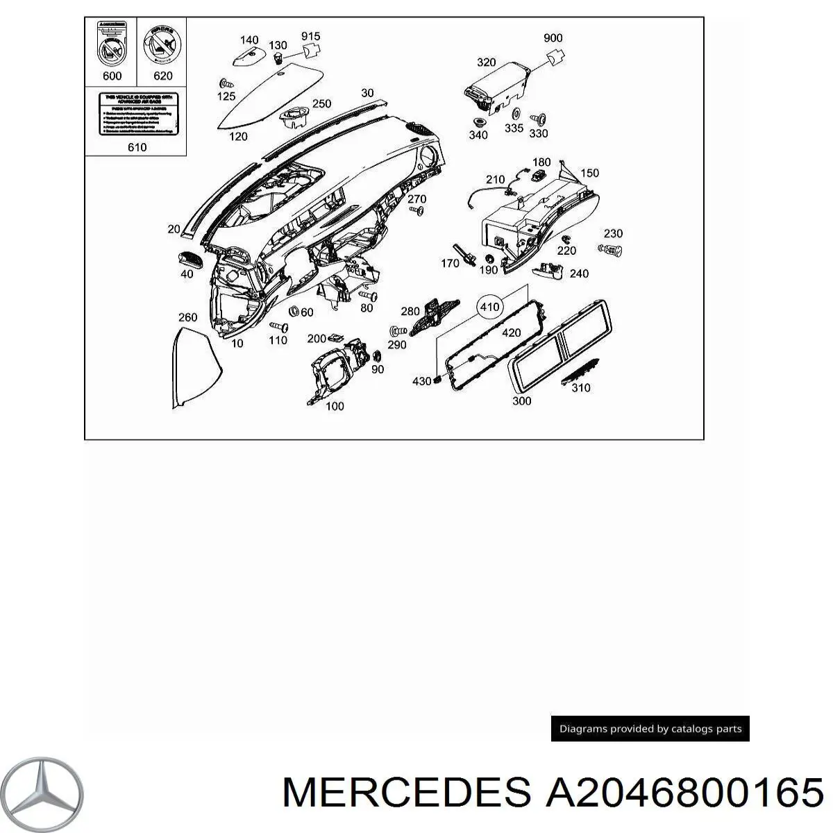 A2046800165 Mercedes 