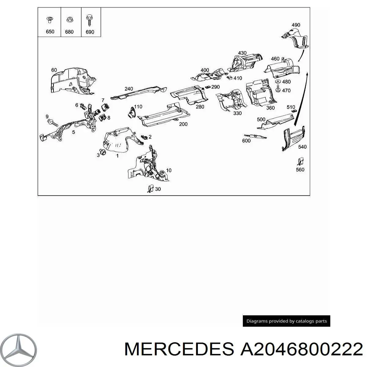  A2046800222 Mercedes