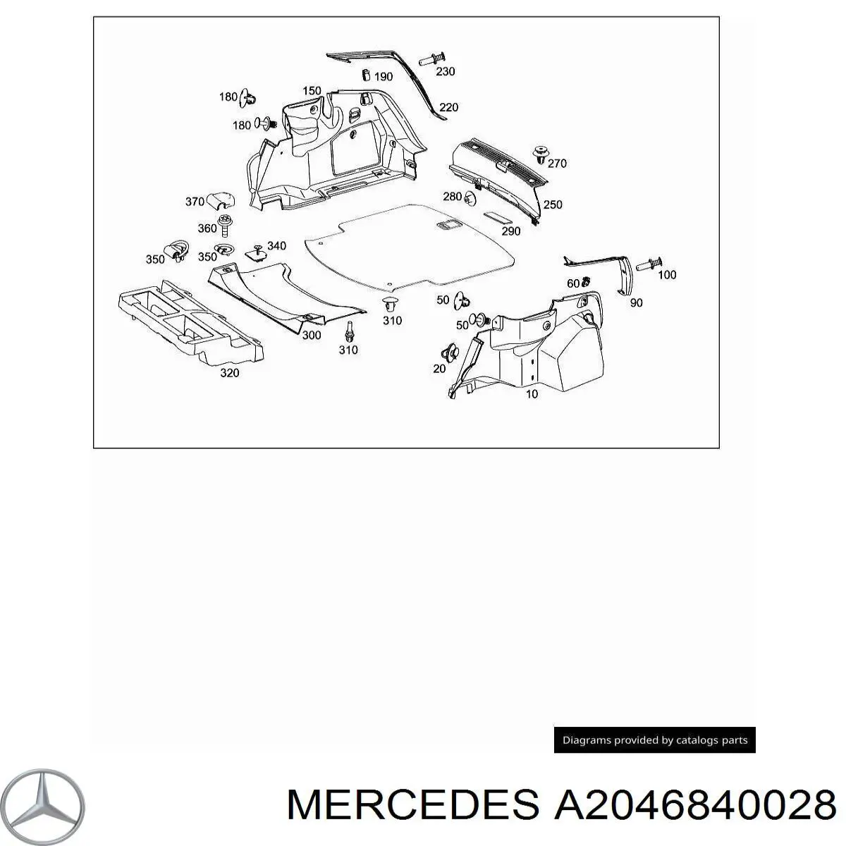 Купити A2046840028 Mercedes 