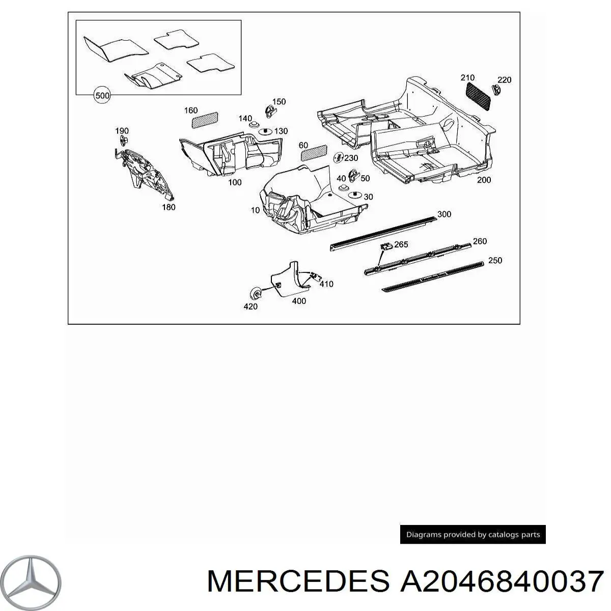  Mercedes A2046840237 ціна, від 15.47 USD
