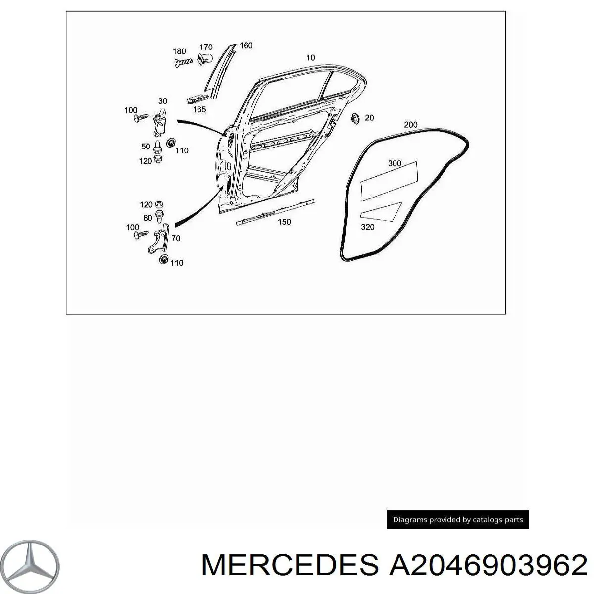 Купити A2046903962 Mercedes 