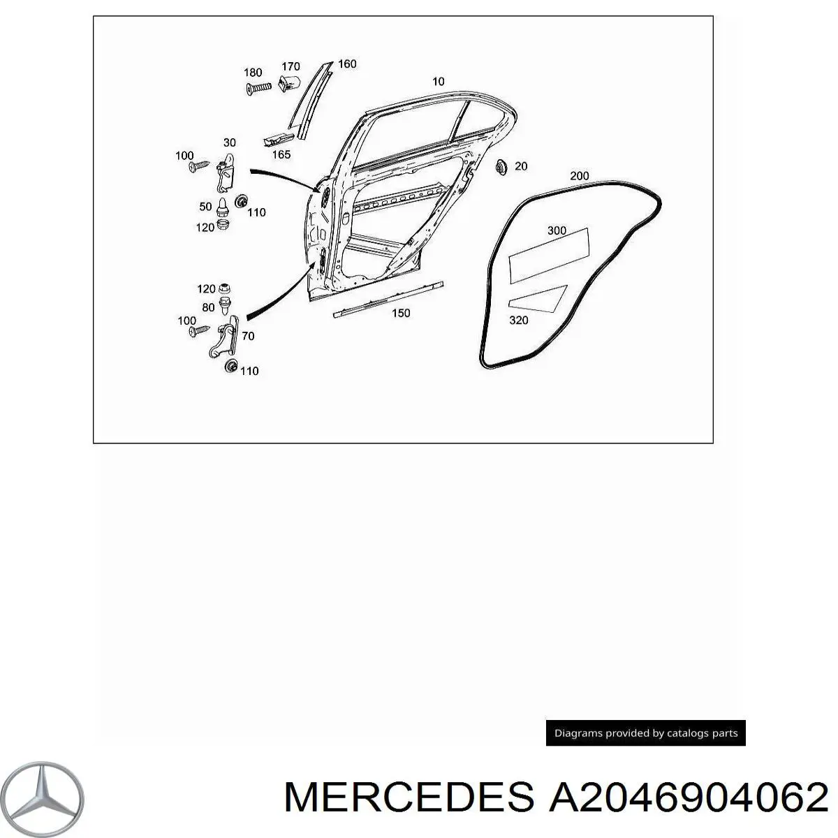  Mercedes A2046904062 ціна, від 12.67 USD