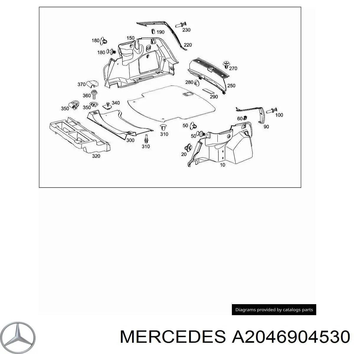 Купити A2046904530 Mercedes 