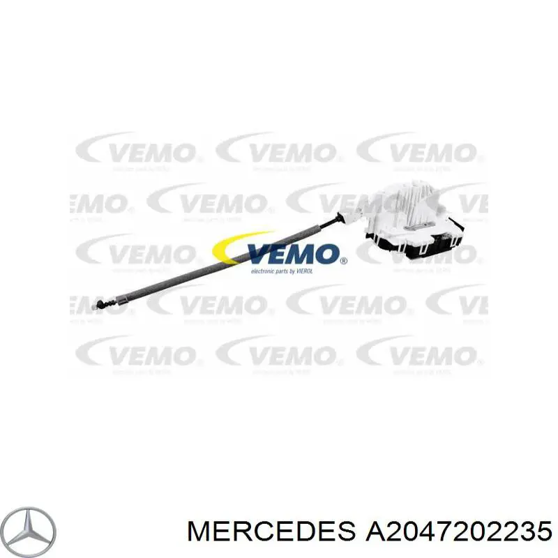 Купити A2047202235 Mercedes Замок дверки правої передньої