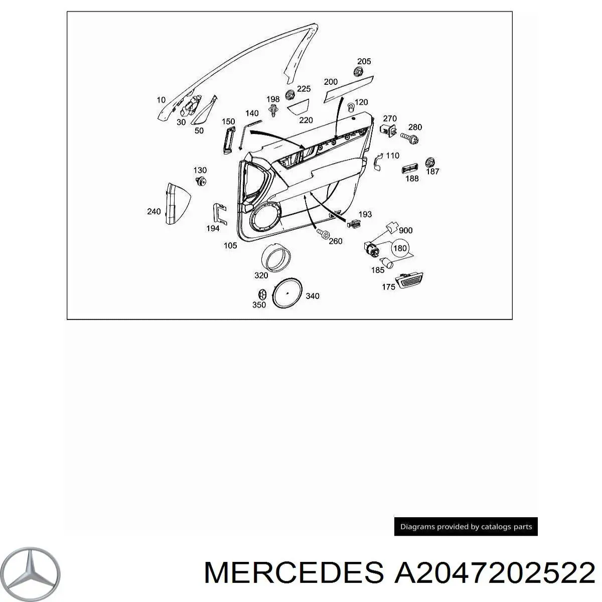 A2047202522 Mercedes 