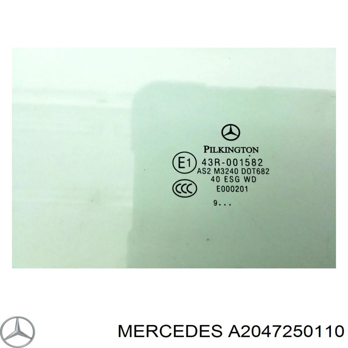 Купити A2047250110 Mercedes Скло та ущільнювачі скла вітрового правого/лівого