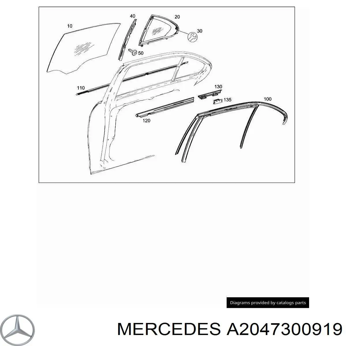 Купити A2047300919 Mercedes 