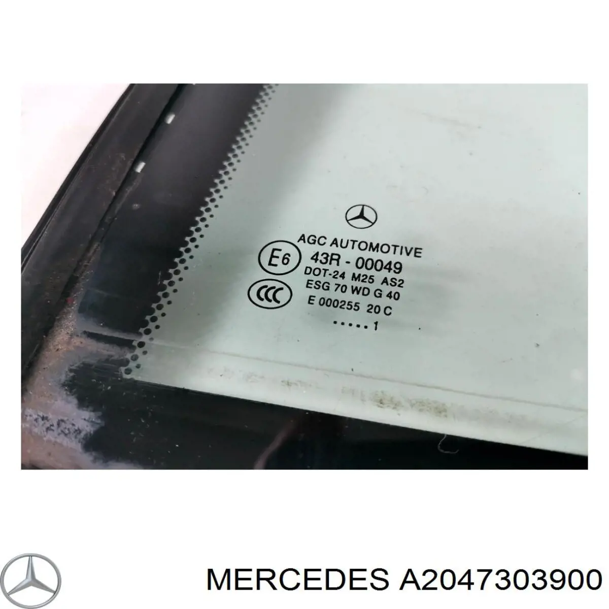 Скло-кватирка двері, задньої, лівої Mercedes A2047303900 ціна, від 202.09 USD