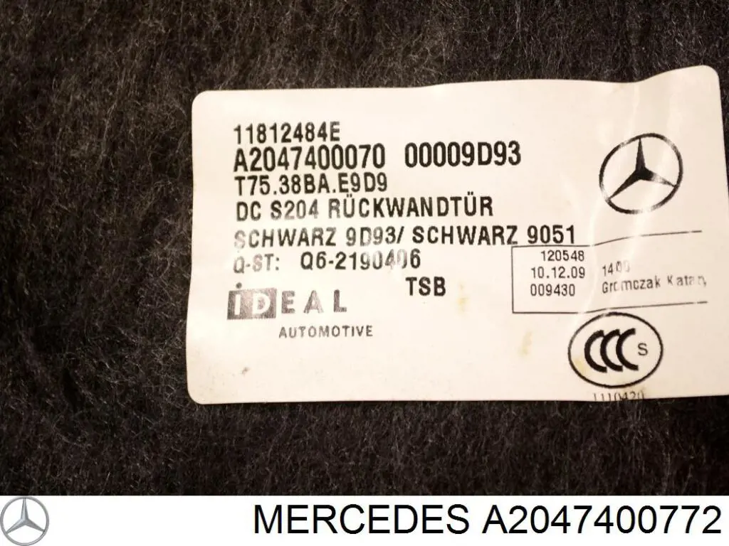  A2047400772 Mercedes
