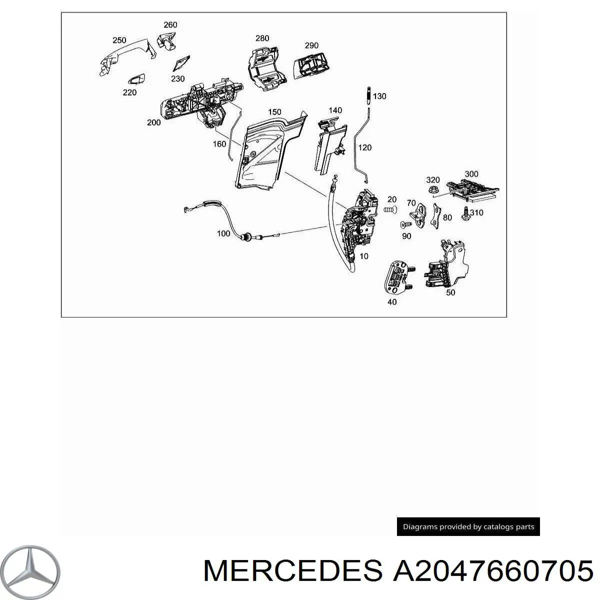 Купити A2047660705 Mercedes 