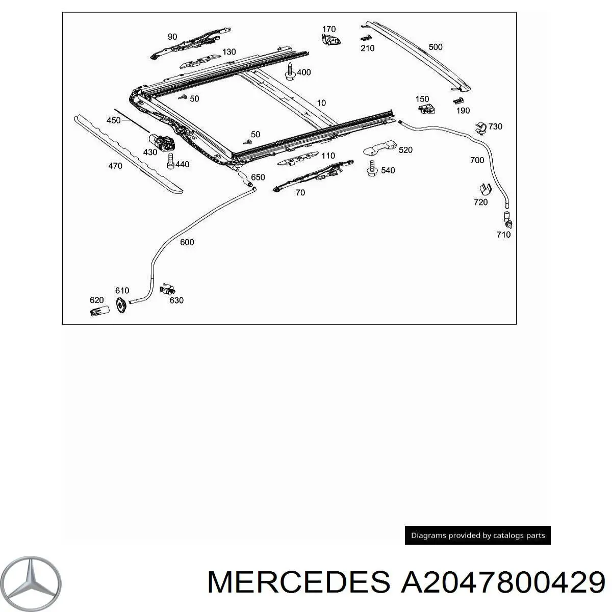  Mercedes A2047800429 ціна, від 141.76 USD